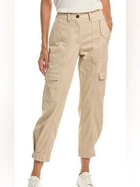 NWT Derek Lam Khaki Elian Cargo Pants with Utility Pockets